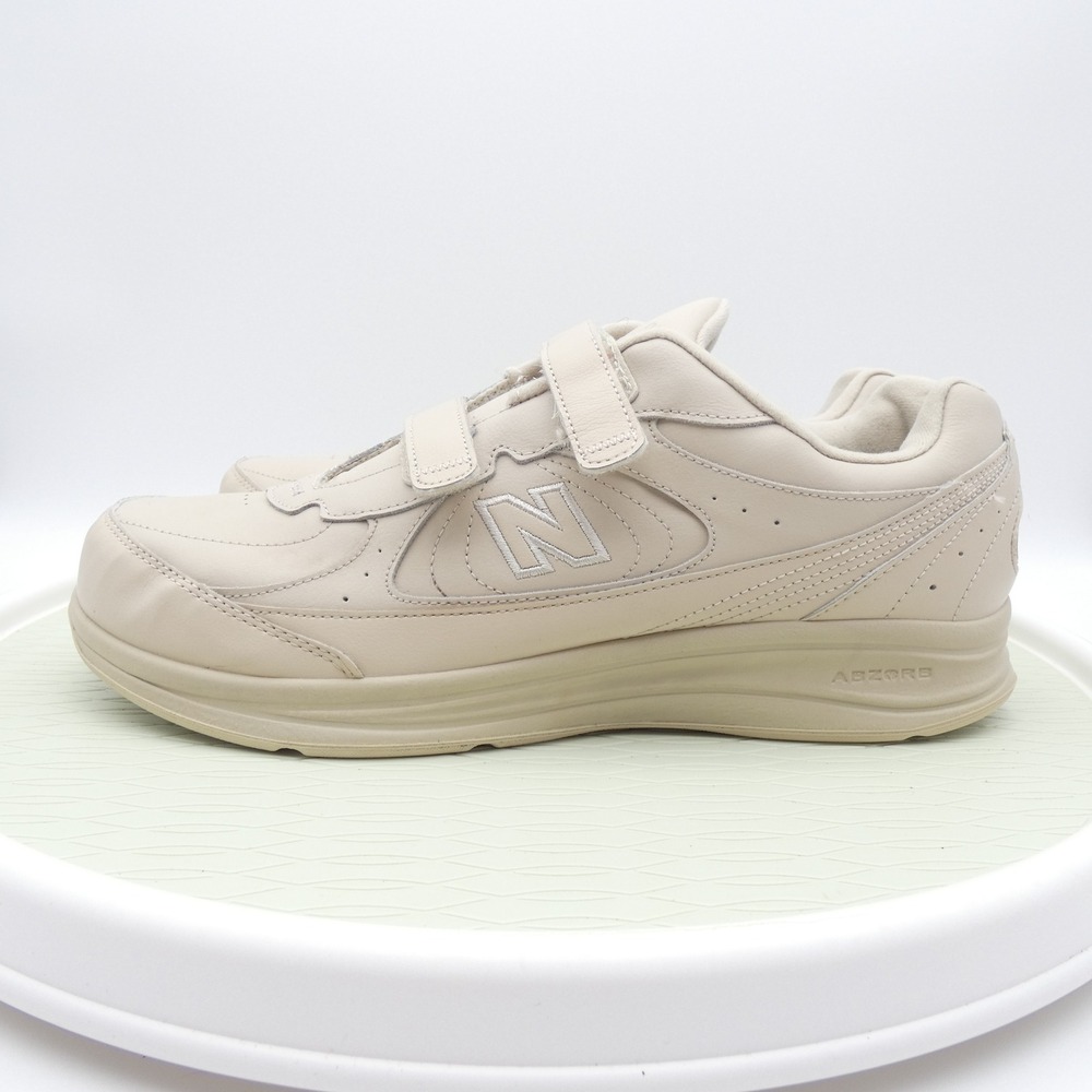 New Balance 577 Walking Shoes Mens 13 4E Beige Leather Hook Loop MW577VB USA